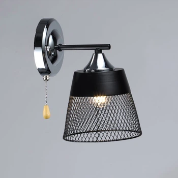 Світильник настінний Бра Light House SRS-20328/1W BK+CH хром + чорний