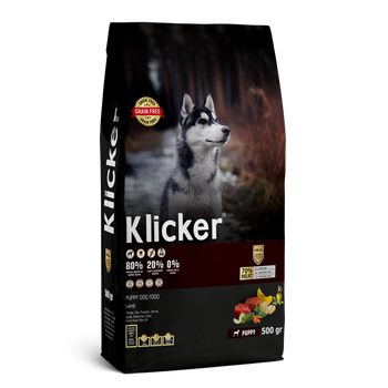 Сухий корм Klicker Холістик беззерновий для цуценят з Ягням 500 г