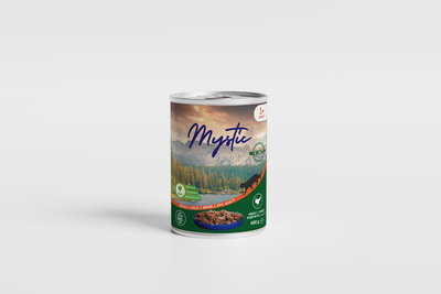 Вологий корм Mystic для КОТІВ шматочки ІНДИЧКА в желе 400г конс.