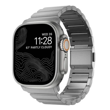 Титановий ремінець Nomad Titanium Band V2 Natural для Apple Watch 49мм | 46мм | 45мм | 44мм (NM014858858)