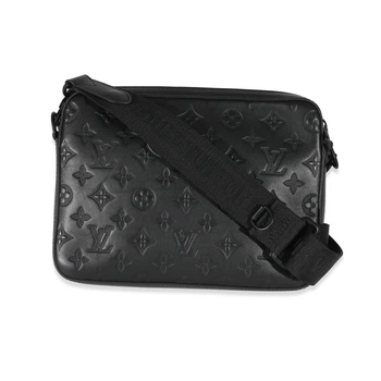 Сумка через плечо + кошелёк Louis Vuitton в чёрном цвете.