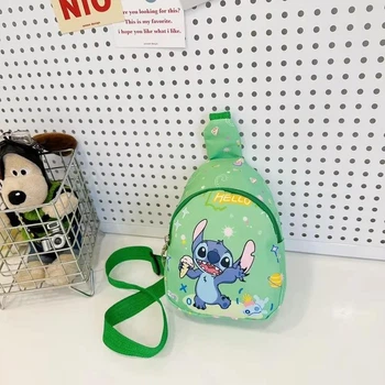 Нагрудна сумка Stitch, стильна сумка через плече з портмоне для повсякденного використання зелений