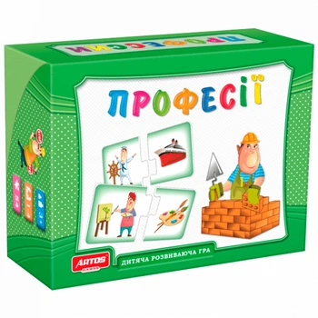 Развивающая игра Artos Games картон 27 карточек многоцветная Профессии (556094)