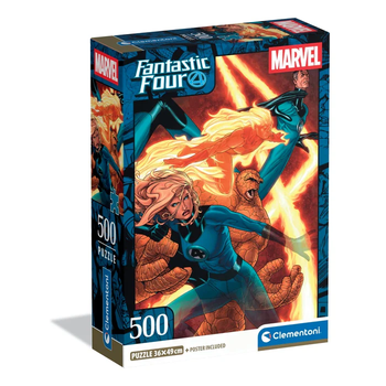 Пазл Фантастическая Четверка Марвел - Fantastic Four Marvel - 500 шт Clementoni 35805