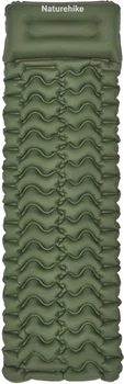 Materac podróżny Naturehike CNK2550WS019 pojedynczy, dmuchany z workiem do pompowania 200 x 60 x 6.5 cm zielony (6977465869630)