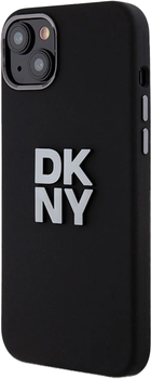 Панель DKNY Liquid Silicone Metal Logo для Apple iPhone 13/14/15 Black (3666339265298)