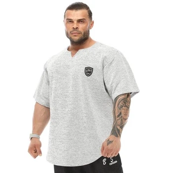 Топ-футболка щільна Big Sam 3348 сіра, розмір 2XL