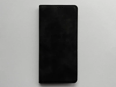 Защитный чехол-книжка K'try для Xiaomi 15T черный, из матовой искусственной кожи со слотами для карт