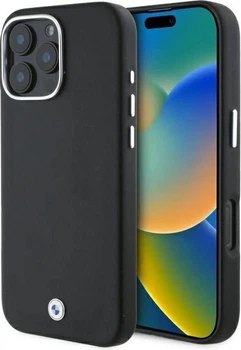 Панель BMW Sign Full Wrapped Metal MagSafe для Apple iPhone 16 Pro Black (BMHMP16L23PUFWK)