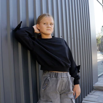 Свитшот для девочки Stylebaby (8576чор) Рост 160 см Черный