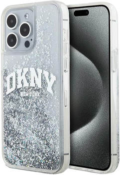 Etui DKNY Liquid Glitter Big Logo do Apple iPhone 15 Pro Max White (3666339270926)