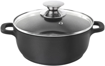 Каструля Orion Grande з кришкою чорна 2.3 л (8592381143107)