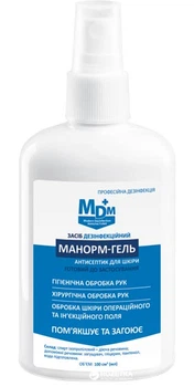 Засіб дезінфікувальний MDM Манорм-гель 100 мл (4820180110117-1)