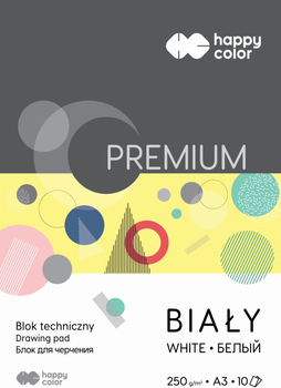 Набір технічних блоків Happy Color A3 10 листів Преміум білий 10 шт. (5905130106507)