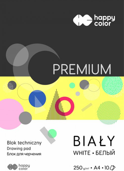 Набір технічних блоків Happy Color A4 10 листів Преміум білий 20 шт. (5905130106491)