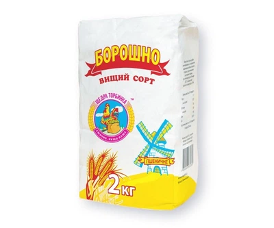 Мука пшеничная высшего сорта TM Щедра торбинка 2 кг