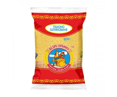 Пшено шлифованное в/г TM Щедра торбинка 750 g