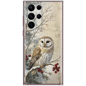 Силіконовий чохол BoxFace Samsung Galaxy S22 Ultra (S908) Christmas Owl (44181-up2645)