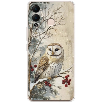 Силіконовий чохол BoxFace Infinix Hot 12 Play Christmas Owl (45088-up2645)