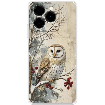 Силиконовый чехол BoxFace Ulefone Note 20 Pro Christmas Owl (65172-up2645)