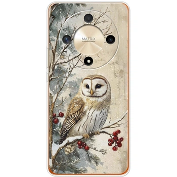 Силиконовый чехол BoxFace Huawei Honor Magic 6 Lite 5G Christmas Owl (55657-up2645)