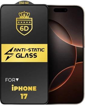 Защитное стекло 6D Anti-Static iPhone 17 Glass Shield (43288)