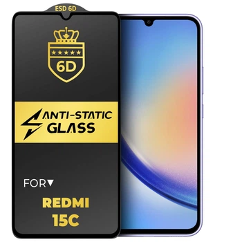 Защитное стекло 6D Anti-Static Xiaomi Redmi 15C 4G (42256)