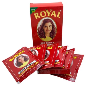 Хна Для Волосся Індійська Натуральна Royal Henna Red Червона 6 Шт