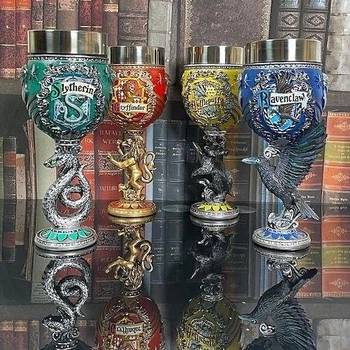 Набір подарункових кубків Гаррі Поттер, Harry Potter різних факультетів Гріфіндор, Пуффендуй, Когтевран, Слизерин, об'єм 200 мл