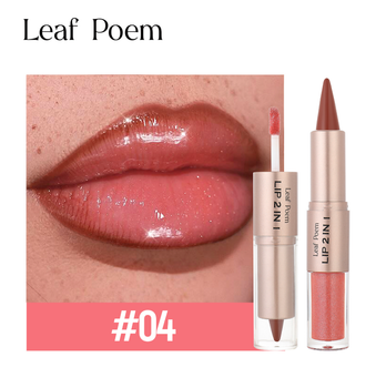 Двухстороннее средство для губ (Карандаш + Глянец) Leaf Poem Lip 2 in 1 Эффект Омбре / Плампер. Оттенок 04(II) 34448