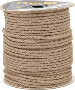 Мотузка джутова VOREL 10 мм 200 м на котушці 69561 (5906083114892)