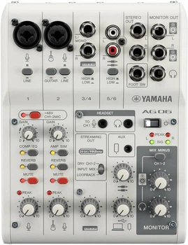 Мікшерний пульт Yamaha AG06MK2 WH