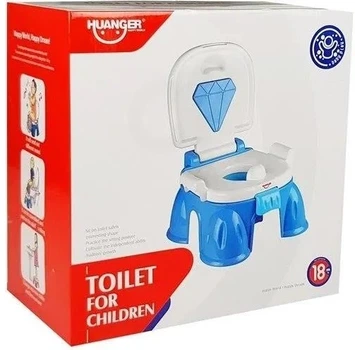 Дитячий горщик музичний LEAN Toys з діамантом Синій (5907625582988)