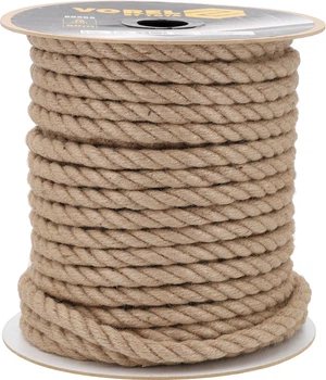 Мотузка джутова VOREL 18 мм 50 м на котушці 69565 (5906083114960)