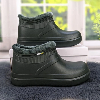 Зимові жіночі калоші Dago Style кольору хакі на флісі 40р (26,2 см) 2920-2