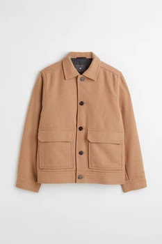 Жакет з вовною H&M 271022867 XL Світло-коричневий