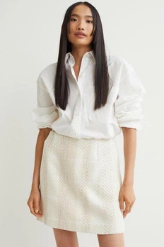 Юбка H&M 270993639 XL Кремовый