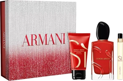 Zestaw damski Giorgio Armani Si Passione Woda perfumowana 100 ml + Miniaturka Woda perfumowana 10 ml + Balsam do ciała 50 ml (3614274692747)