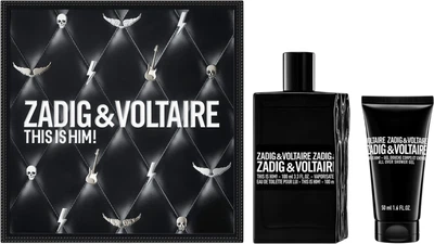 Подарунковий набір для чоловіків Zadig&Voltaire This Is Him! Туалетна вода 100 мл + Гель для душу 50 мл (3423222141219)