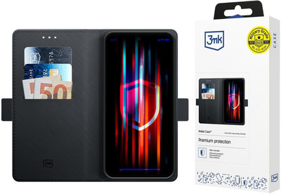 Etui plecki 3MK Wallet Case do Xiaomi Redmi Note 14 Pro+ Black (5903108635707)