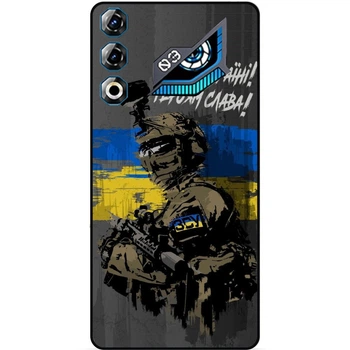 Силиконовый бампер чехол Candy для ZTE Nubia Neo 3 GT 5G с рисунком ЗСУ Украина Героям Слава