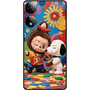 Бампер силиконовый чехол Candy для ZTE Nubia Neo 2 5G с рисунком Labubu Лабубу