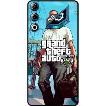 Силиконовый чехол бампер Candy для ZTE Nubia Neo 3 GT 5G с рисунком ГТА GTA