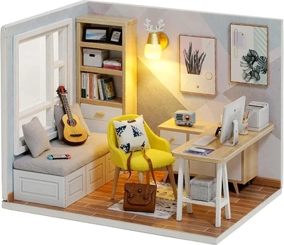 3D Румбокс кукольный дом Roombox DIY House сборная модель своими руками конструктор для детей девочек подарок игровой набор развивающая игрушка миниатюрный дом