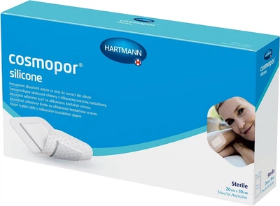 Zestaw plastrów Hartmann Cosmopor Silicone 10x20 cm 5 szt (4052199578491)