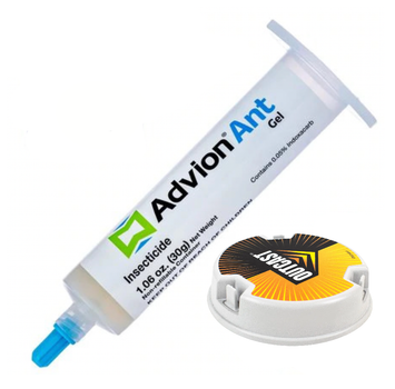 Гель от муравьёв Advion Ant Gel шприц 30г + Ловушка Outcast 1шт по 10 грамм