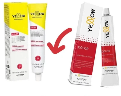 Краска для волос Yellow Permanent Cosmetic Coloring Cream 11.21 Ультра блондин платиновый 100 мл