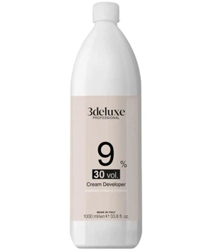 Окислитель для волос 3Deluxe Professional Cream developer 9% Окислитель 9%, 1000 мл