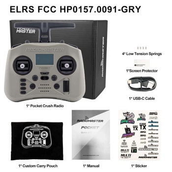 Пульт RadioMaster Pocket Crush grey ELRS M2