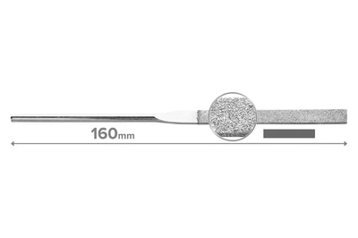 Алмазный надфиль плоский 160 мм VITA (KM-3001)